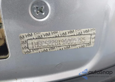 2009 Honda Accord 3.5 Ex-L из США, поврежденный, VIN 1HGCS228X9A005785